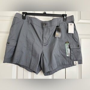 Lee Men's Gray Cargo Shorts